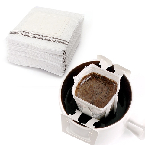 Combo 50 Phin Pha Cà Phê Chiết Xuất Nhanh – Túi Lọc Treo Tai Cafe Tiện Lợi