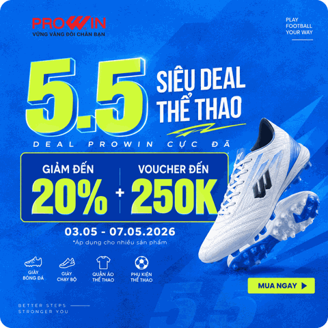 Double Day 5.5: Đại Tiệc Thể Thao – Deal Prowin Cực Đã
