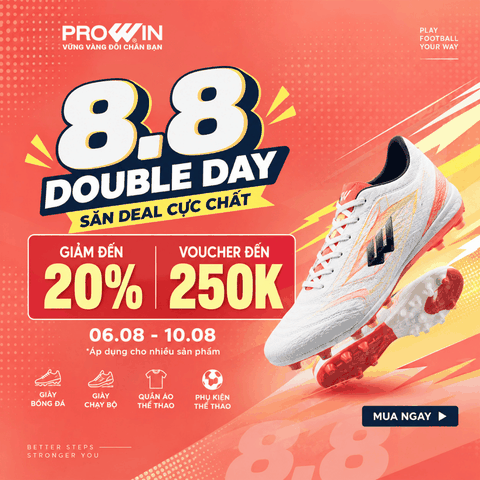 Double Day 8.8: Sale Rộn Ràng – Lên Đồ Thể Thao Cùng Prowin