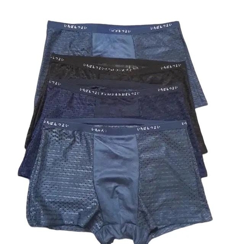 Sét 4 quần đùi nam thông hơi nhật cạp nhỏ Menswear Boxer