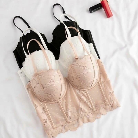 Áo ngực Bra consert cao cấp có gọng phối ren 68 Nữ Women
