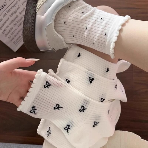 [B61] Tất Chân Nữ Họa Tiết Xinh, Vớ Nữ Dễ Thương Hàng QC