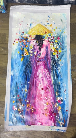 516 áo dài 40x80