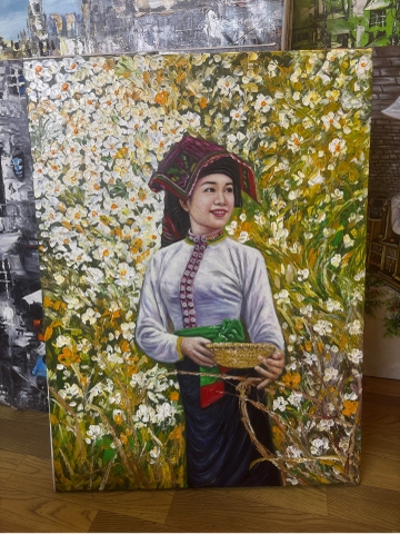 438 cô gái 60x80