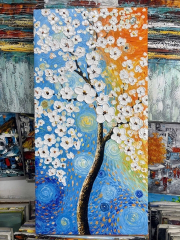 532 Hoa nổi 50x100cm 1.800.000