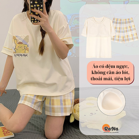 Quần Đùi Áo Cổ Tròn