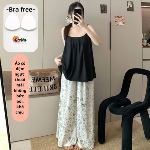 Quần dài áo 2 dây có sẵn mút