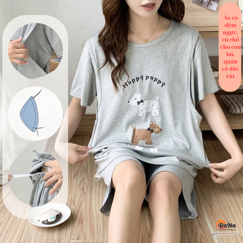 Đồ bộ cho mẹ bầu mẹ bỉm cho con bú