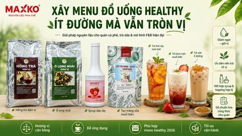 Xây menu đồ uống healthy ít đường mà vẫn tròn vị