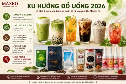 Xu hướng đồ uống 2026: 5 trục phát triển menu đáng theo dõi