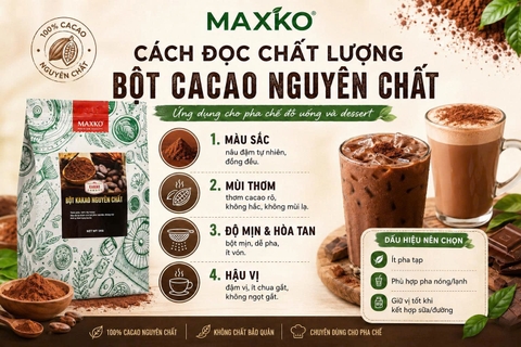 Cách đọc chất lượng bột cacao nguyên chất