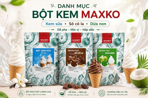 Chọn bột làm kem tươi theo máy, vị và tốc độ bán