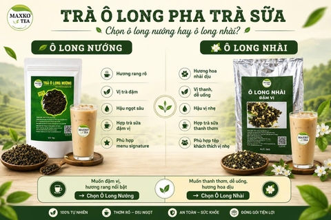 Trà ô long pha trà sữa: Chọn ô long nướng hay ô long nhài?