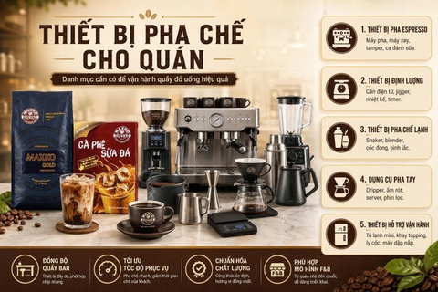 Thiết bị pha chế cho quán: Nên mua gì trước, bổ sung gì sau?