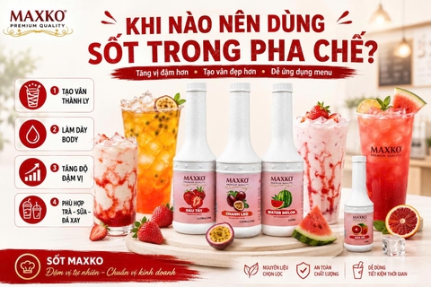 Khi nào nên dùng sốt trong pha chế? Cách chọn đúng cho từng nhóm đồ uống F&B
