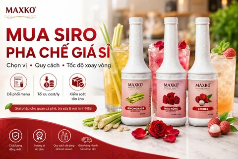 Mua siro pha chế giá sỉ: chọn vị, quy cách và tốc độ xoay vòng