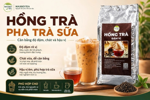 Hồng trà pha trà sữa: Cân bằng độ đậm, chát và hậu vị