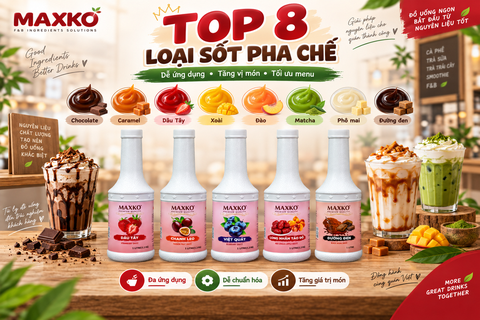 Top 8 loại sốt thường sử dụng trong pha chế