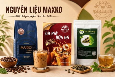 Nguyên liệu pha chế F&B Maxko – Hệ sinh thái chuẩn hóa từ sản xuất đến vận hành
