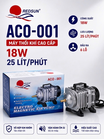Máy sủi khí oxi bể cá Resun ACO-001 máy thổi khí