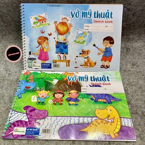 Vở vẽ mỹ thuật lò xo 40 trang khổ A4 (20x30cm)
