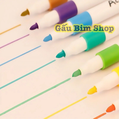 ￼Bút màu Acrylic Marker - 12/18/24 Màu - Tô Trên Mọi Chất Liệu