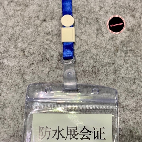 Bộ dây đeo thẻ mặt To (dây phù hiệu) kèm bảng tên nhưa dẻo cao cấp (ngang hoặc dọc)