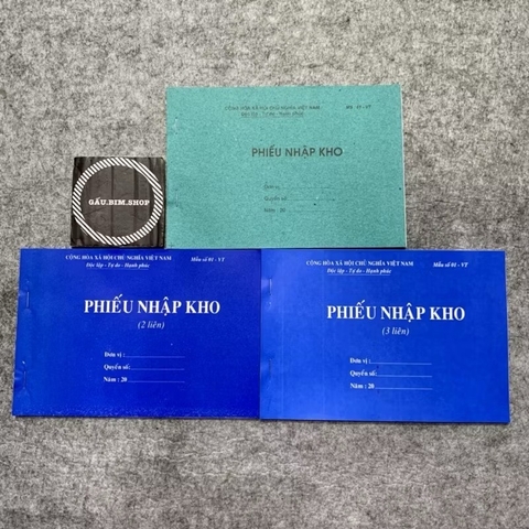 Khổ A5 - Hoá đơn bán lẻ, phiếu thu, phiếu chi, phiếu nhập kho, phiếu xuất kho - 1 liên, 2 liên, 3 liên