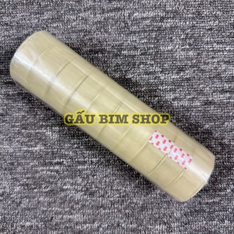 10 cuộn Băng dính văn phòng màu trong cao cấp (siêu dai, khổ 1.8 x 5 cm)