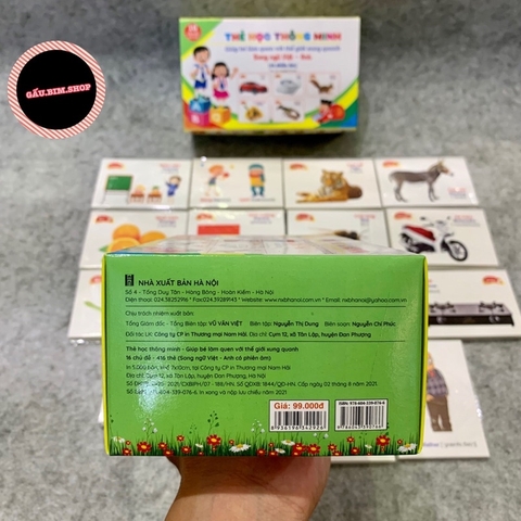 Flashcard cho bé - Bộ thẻ thông minh  416 thẻ (16 chủ đề) - Theo phương pháp giáo dục sớm của Glenn Doman
