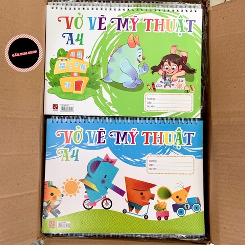 Vở vẽ mỹ thuật lò xo 40 trang khổ A4 (20x30cm)