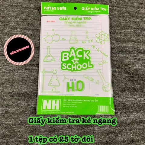 Giấy kiểm tra kẻ ngang và ô ly (hàng cao cấp)