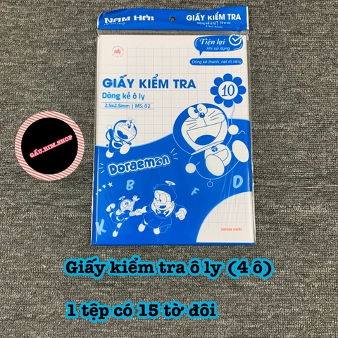 Giấy kiểm tra kẻ ngang và ô ly (hàng cao cấp)