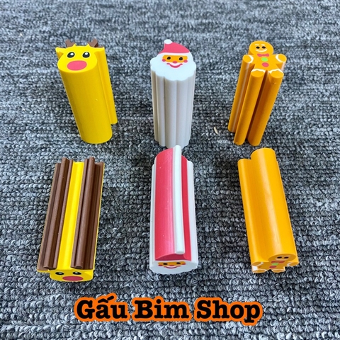 Gôm, tẩy dài 5cm, đường kính 2cm có nhiều mẫu mã đặc sắc