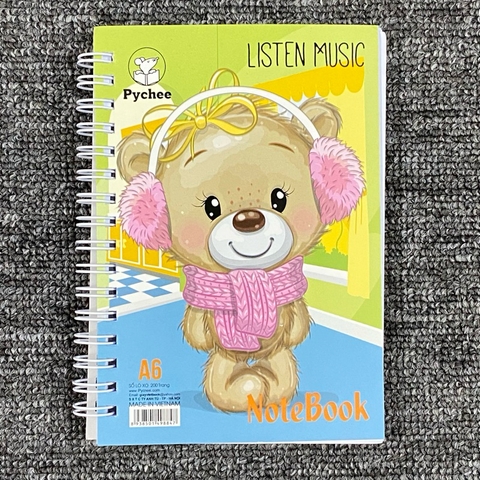 Sổ lò xo 200 trang khổ A6 - mua càng NHIỀU giá càng RẺ