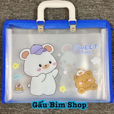 Cặp học thêm 7 ngăn và 12 ngăn nhựa cao cấp (Mẫu mã thay đổi liên tục)