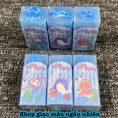 Gôm, tẩy dài 5cm, đường kính 2cm có nhiều mẫu mã đặc sắc