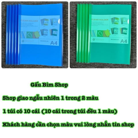 10 chiếc Kẹp tài liệu A4 Dày, File rút gáy Q311