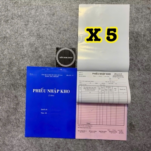 Khổ A4 - Hoá đơn bán lẻ, phiếu nhập kho, phiếu xuất kho(1,2,3 liên)
