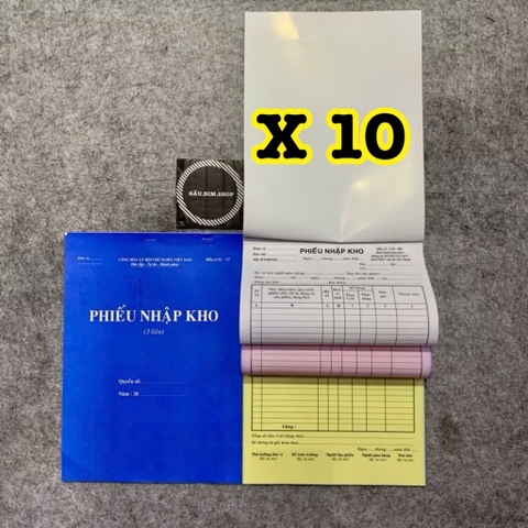 Khổ A4 - Hoá đơn bán lẻ, phiếu nhập kho, phiếu xuất kho(1,2,3 liên)