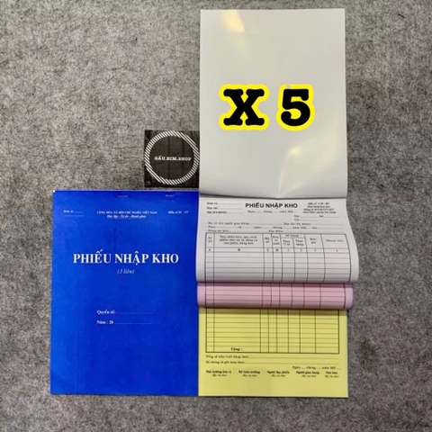 Khổ A4 - Hoá đơn bán lẻ, phiếu nhập kho, phiếu xuất kho(1,2,3 liên)