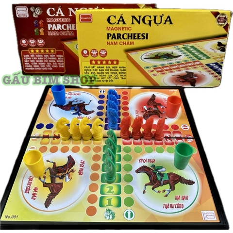 Bộ bàn Cờ vua, Cá ngựa nam châm có thể gấp gọn, dễ dàng sử dụng