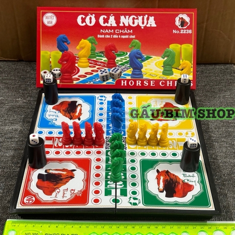 Cờ vua, cờ cá ngựa nam châm cao cấp - Thiết kế nhỏ gọn, dễ sử dụng