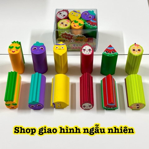 Gôm, tẩy dài 5cm, đường kính 2cm có nhiều mẫu mã đặc sắc