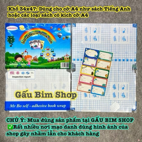 Bọc sách, bọc vở Decal chuyên dụng hàng cao cấp loại 1, dính bề mặt tốt, bám giấy