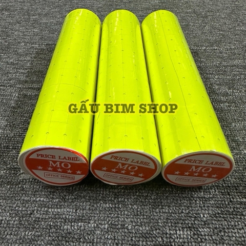 Giấy dán giá loại dày - Hãng MO - Dùng cho máy bắn giá (1 cây = 10 cuộn)