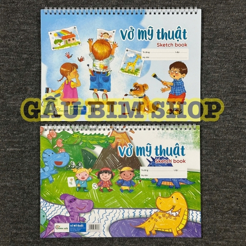 Vở vẽ mỹ thuật lò xo 40 trang khổ A4 (20x30cm)