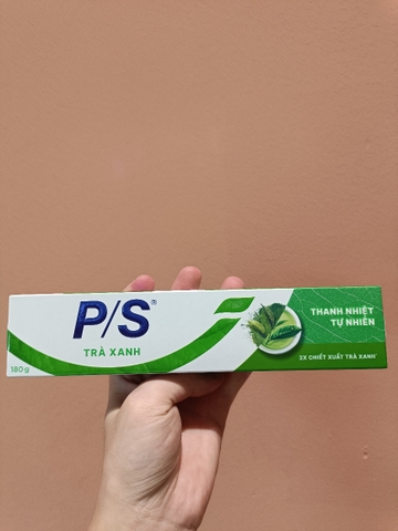 Kem đánh răng P/S bảo vệ 123 trà xanh hộp 230g