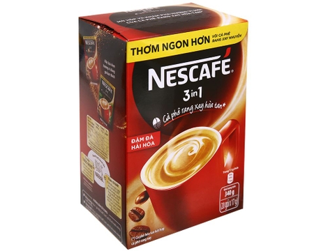 Cà Phê Rang Xay Hòa Tan NESCAFE 3In1 Hộp (20 Gói x 17G)
