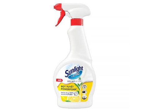 Nước lau bếp Sunlight bọt tuyết Powerfoam 500ml